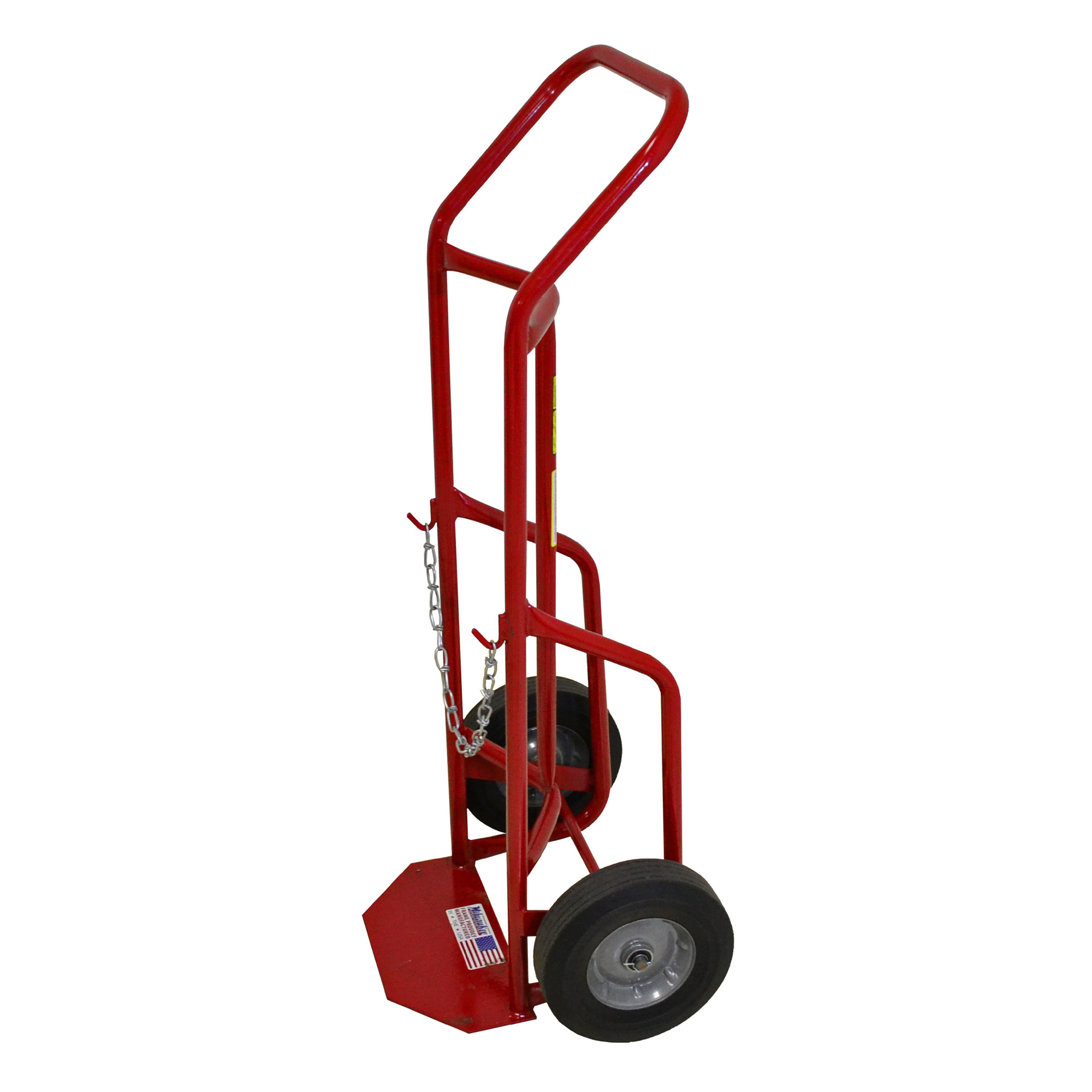 Milwaukee Hand Trucks Delivery Cylinder Truck — 500-Lb. Capacity, 10in. Puncture-Proof Tires, Steel, Model# DC40763